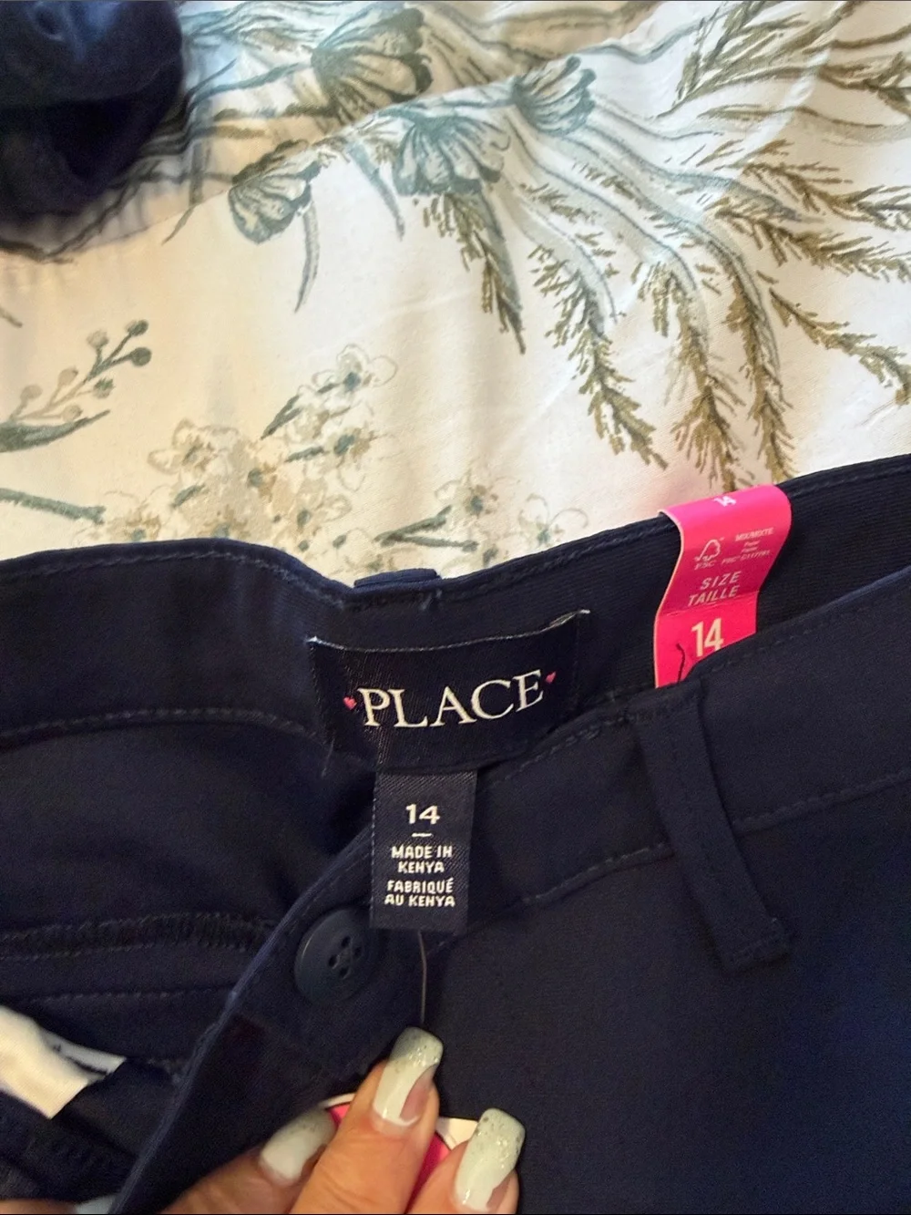 The Children's Place Navy Straight Fit Chino Pants